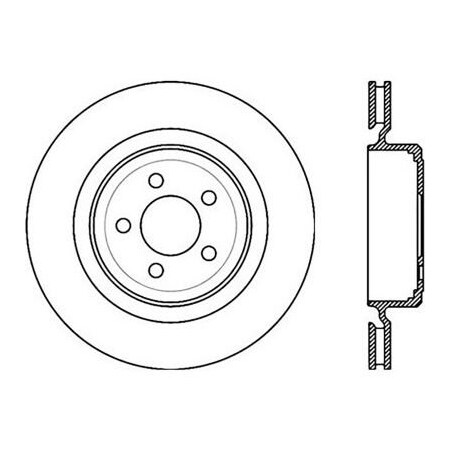 Centric StopTech Premium Cryostop Rotor; Rear, StopTech 120.63065CRY